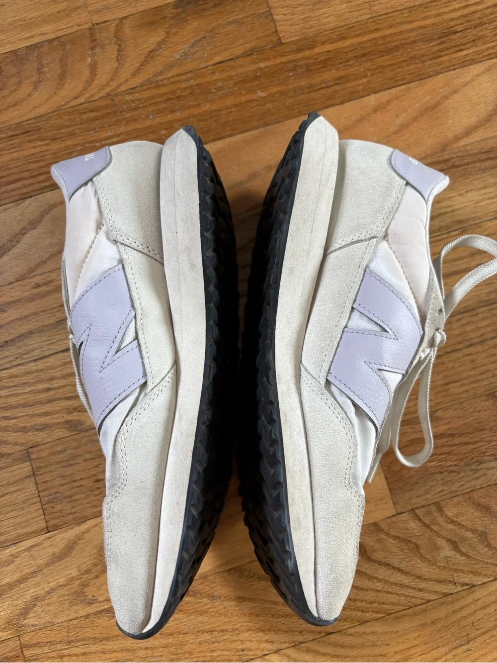 New Balance 237 White and Lavender Sneakers
